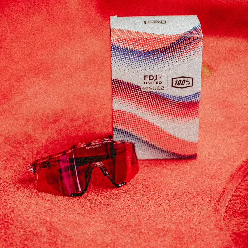 SPEEDCRAFT LE FDJ Gloss Translucent Red/Blue HiPER Fire Red Mirror Lens