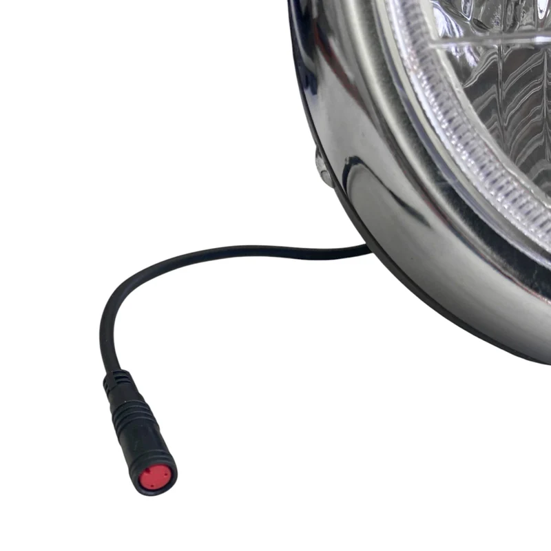 Phare avant LED rétro chromé 12-48V