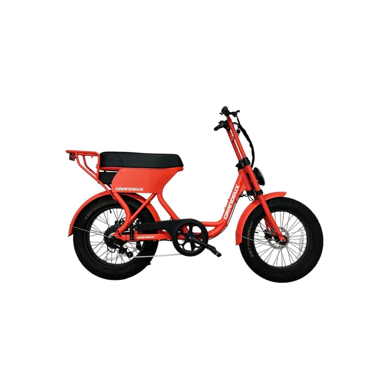 Grandeux Xcite Pro - Vélo électrique cargo biplace à gros pneus