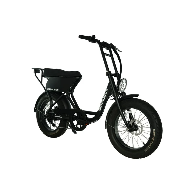 Grandeux Xcite Pro - Vélo électrique cargo biplace à gros pneus