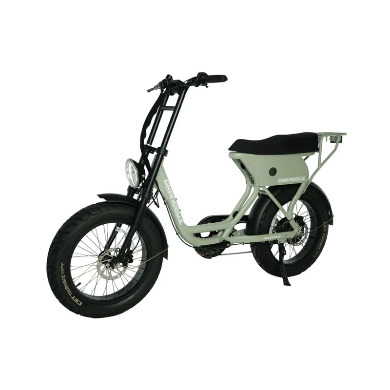 Grandeux Xcite Pro - Vélo électrique cargo biplace à gros pneus