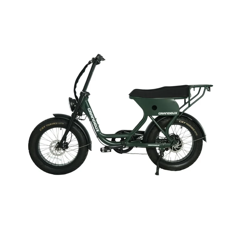 Grandeux Xcite Pro - Vélo électrique cargo biplace à gros pneus