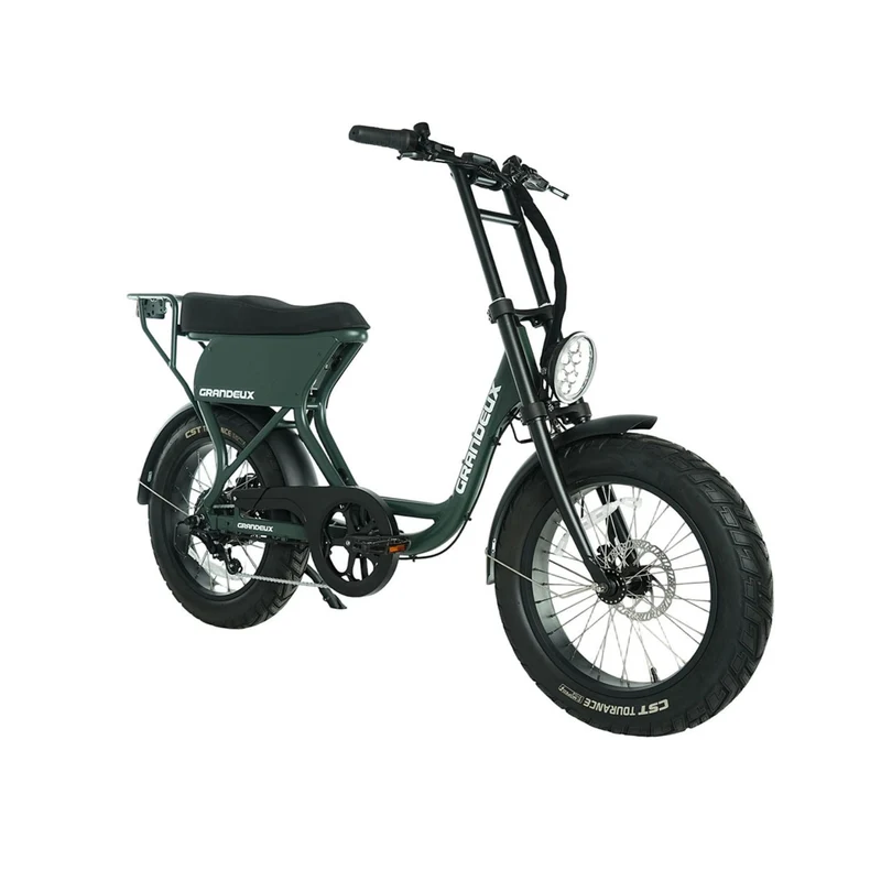 Grandeux Xcite Pro - Vélo électrique cargo biplace à gros pneus