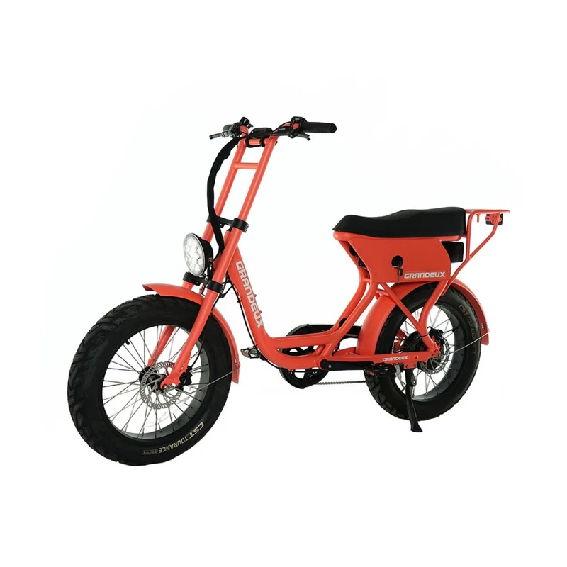 Grandeux Xcite Pro - Vélo électrique cargo biplace à gros pneus