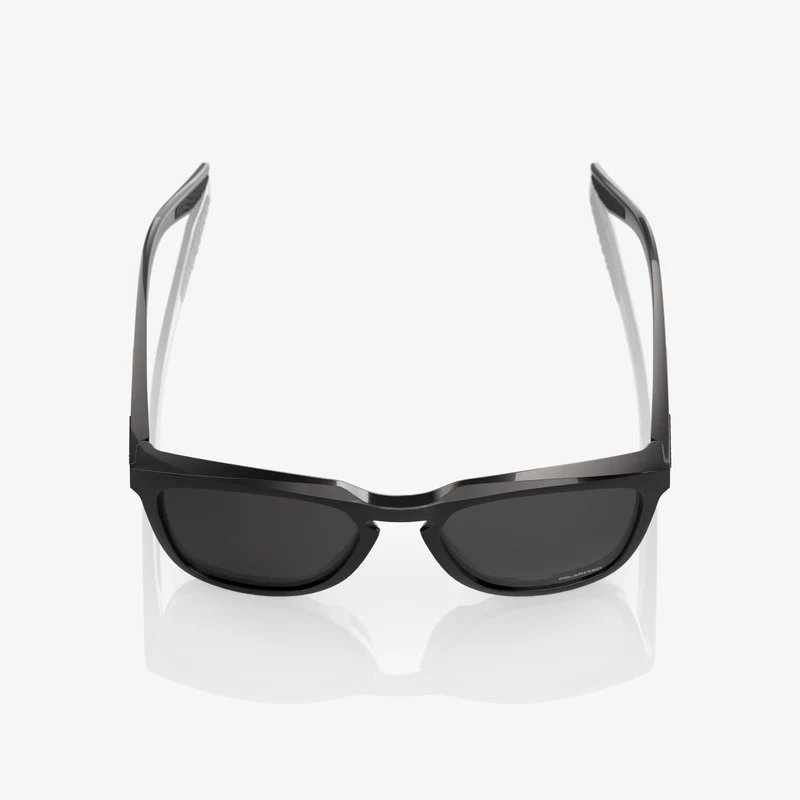 HUDSON Polished Black Grey Polarized Lens