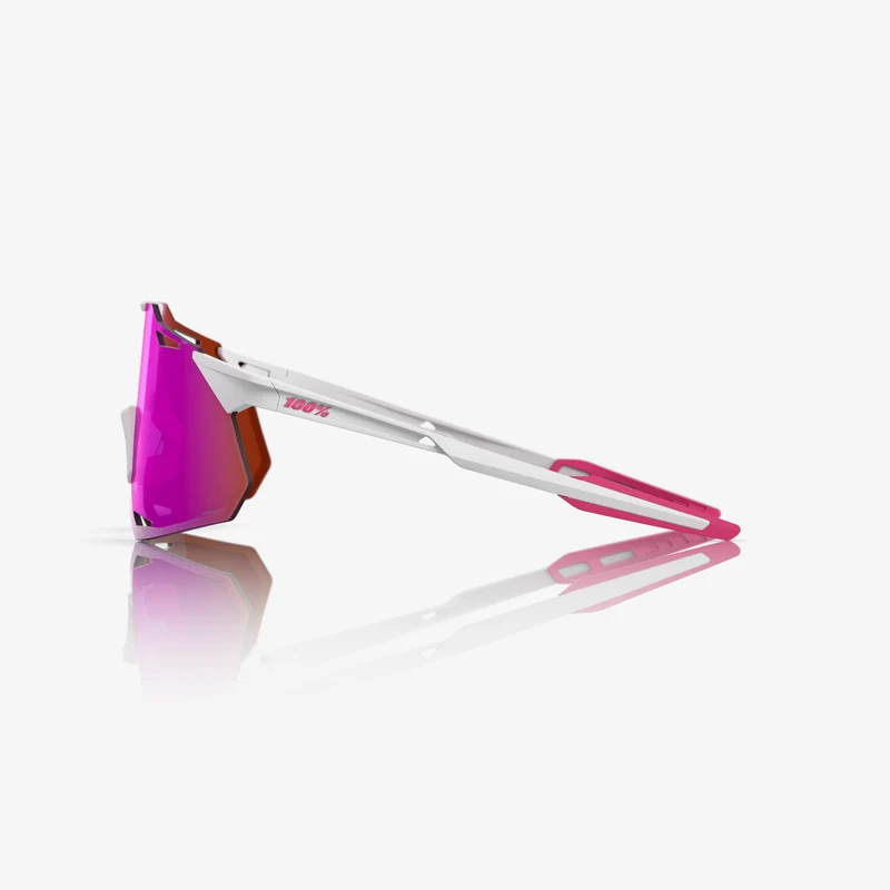 HYPERCRAFT XS Matte White/Pink HiPER Vital Pink Mirror Lens