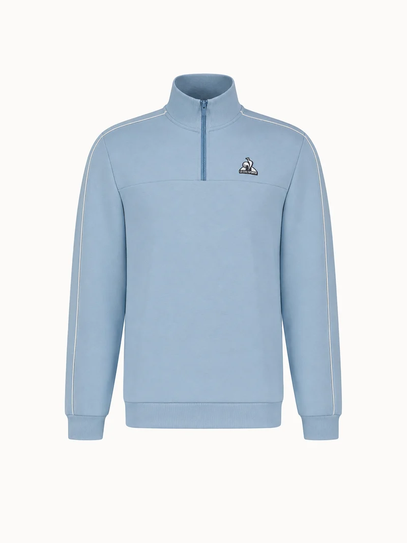 Sweat demi-zippé en double face