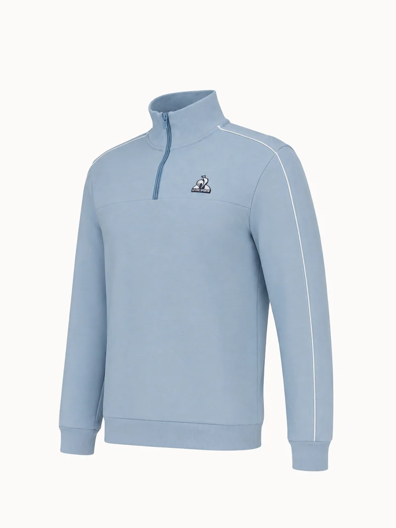 Sweat demi-zippé en double face
