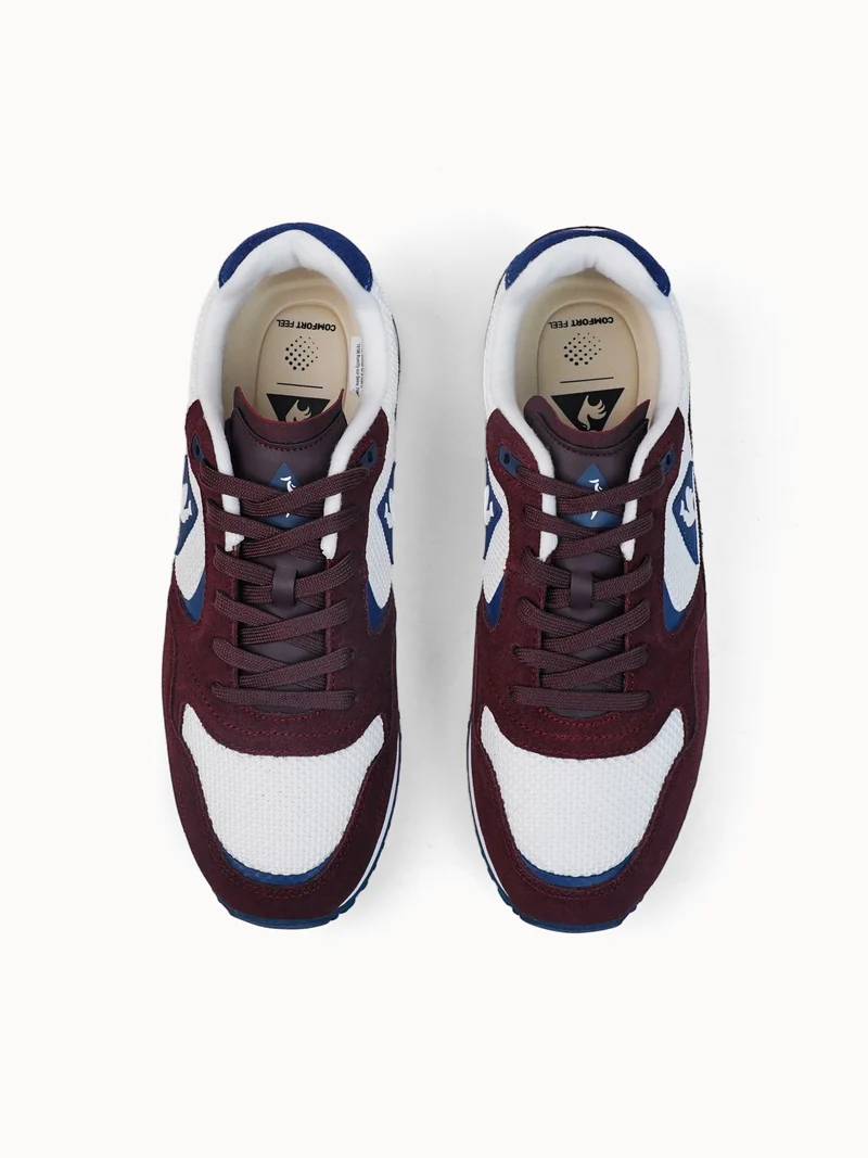 Sneakers retro-running en mesh et suede Solar