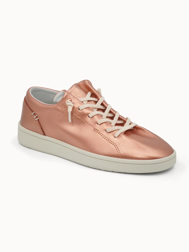 Sneakers en cuir effet métallique Finesse