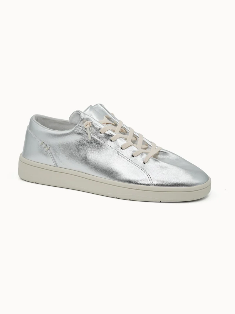 Sneakers en cuir effet métallique Finesse