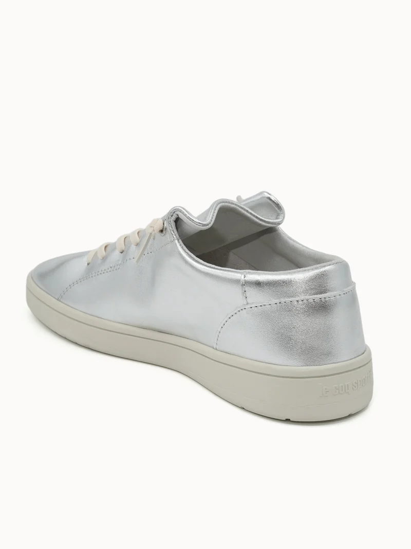 Sneakers en cuir effet métallique Finesse