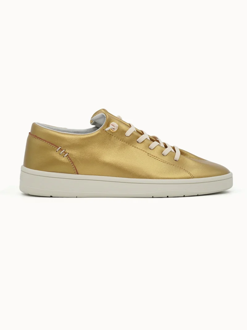 Sneakers en cuir effet métallique Finesse
