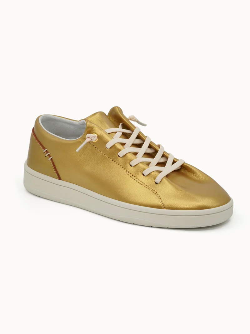 Sneakers en cuir effet métallique Finesse