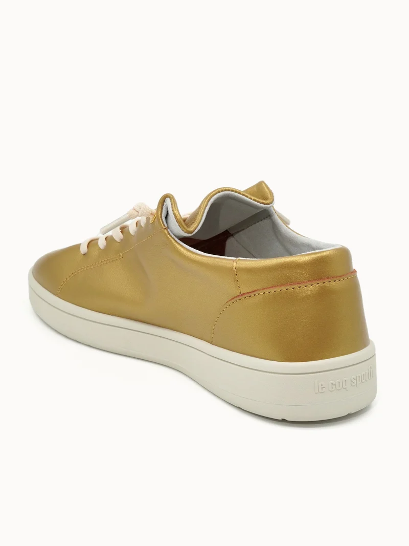 Sneakers en cuir effet métallique Finesse