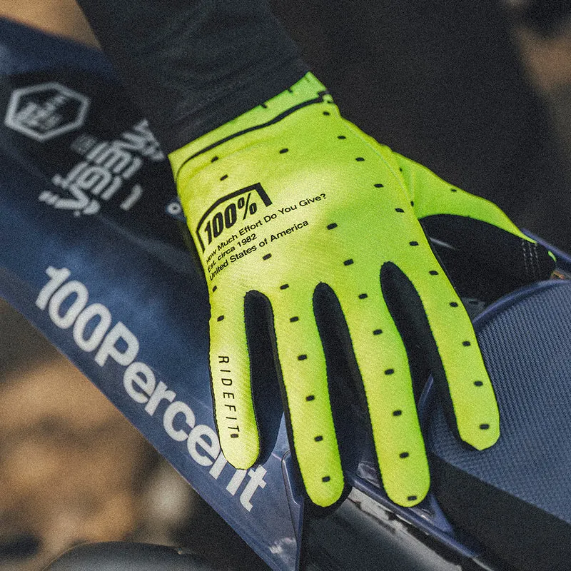 RIDEFIT Gloves Fluo Yellow
