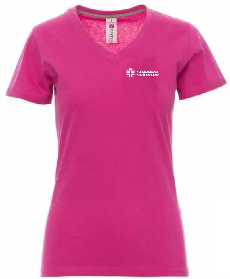 T-shirt femme V-NECK Ploemeur Triathlon