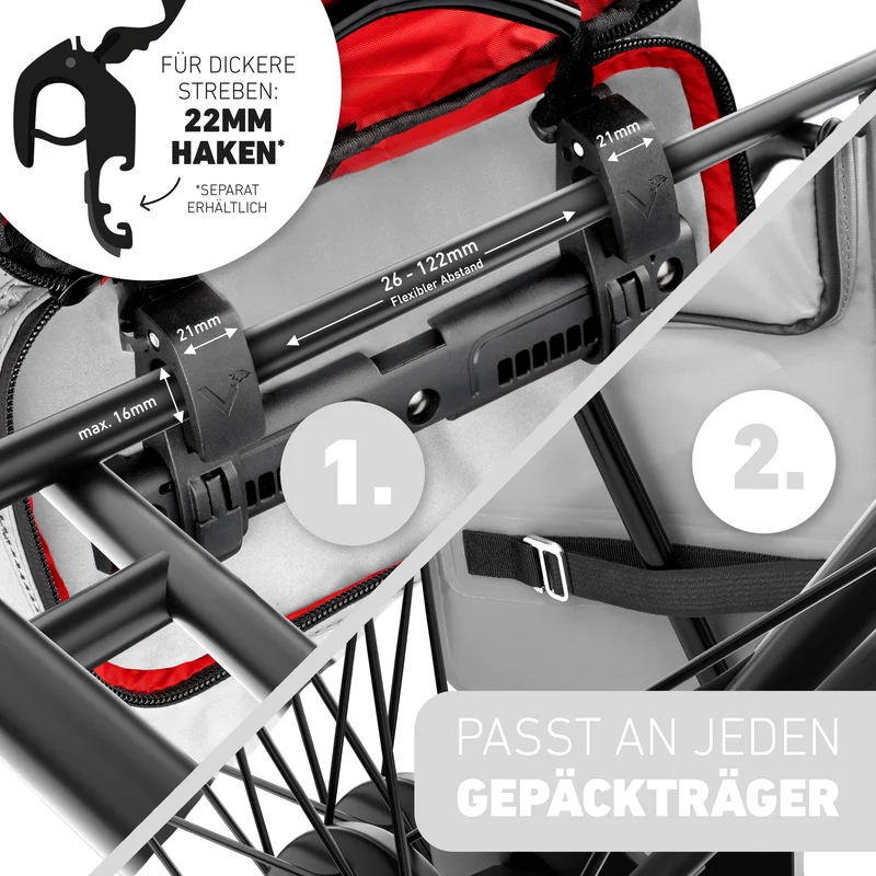 ValkOne Light - Sacoche de vélo 3en1 - parfaite pour ton quotidien !