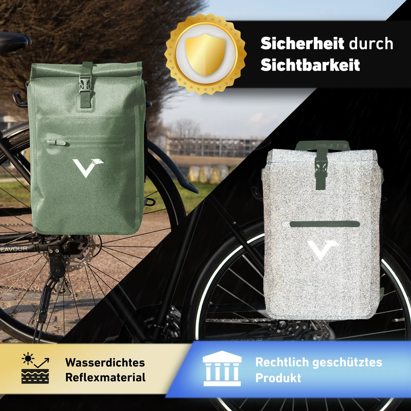 ValkOne 3in1 sacoche de vélo - parfaite pour ton quotidien !