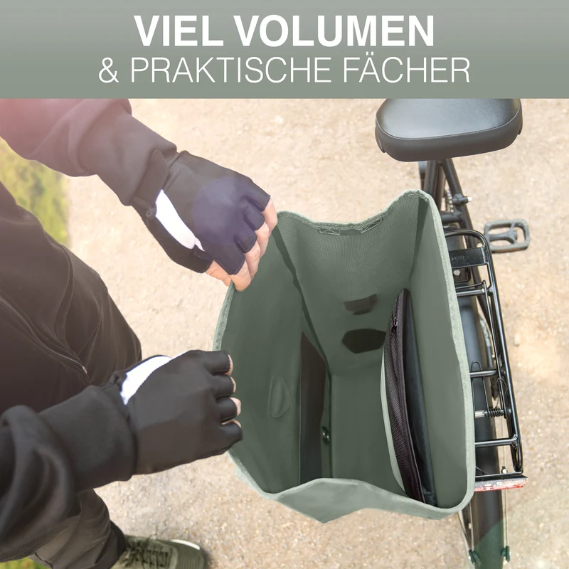 Sac à vélo Urban - Sac de porte-bagages 2 en 1 pratique au look urbain