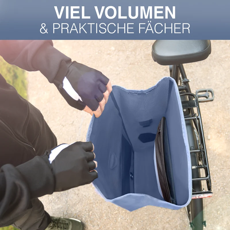 Sac à vélo Urban - Sac de porte-bagages 2 en 1 pratique au look urbain