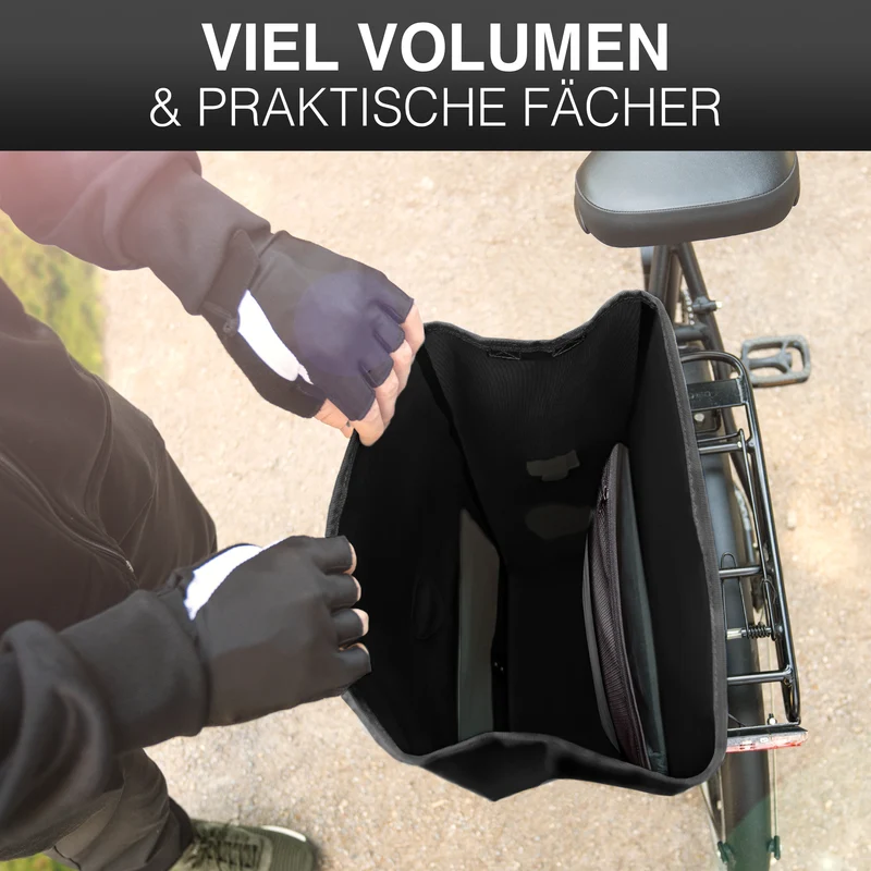 Sac à vélo Urban - Sac de porte-bagages 2 en 1 pratique au look urbain