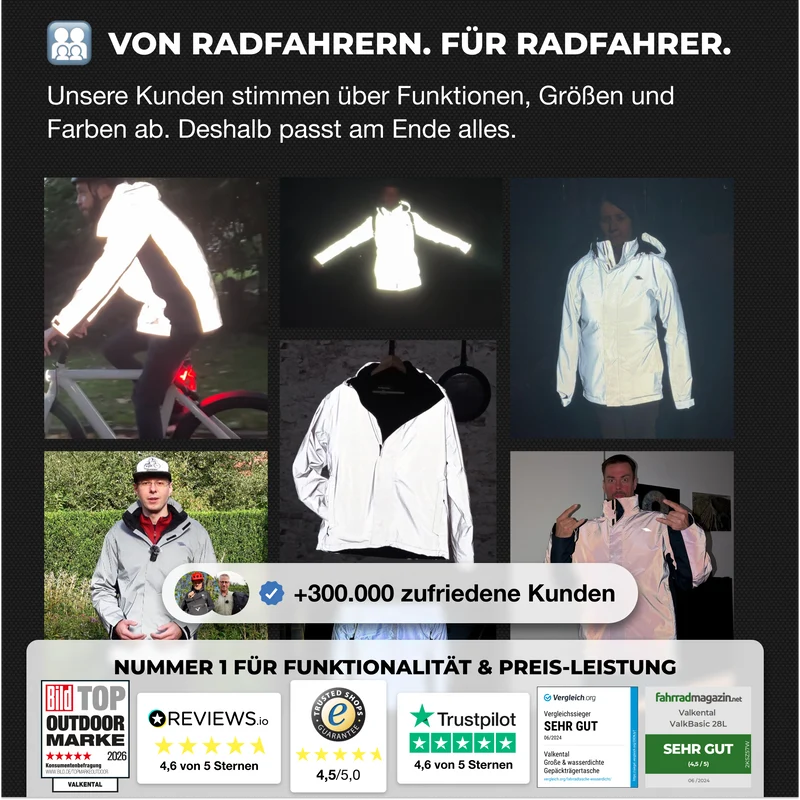 3in1 Smart Jacket Pro - Veste de protection certifiée, 100 % réfléchissante avec polaire amovible à fermeture éclair - Produit de deuxième choix