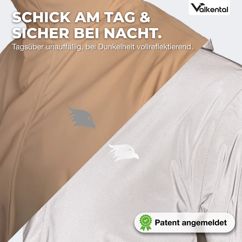 Veste 3 en 1 Smart Jacket - 100 % réfléchissante et imperméable, avec polaire amovible à fermeture éclair - Produit de deuxième choix