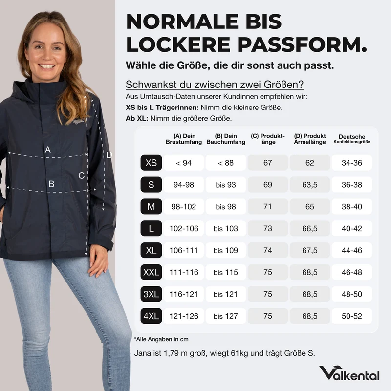Veste 3 en 1 Smart Jacket - 100 % réfléchissante et imperméable, avec polaire amovible à fermeture éclair - Produit de deuxième choix