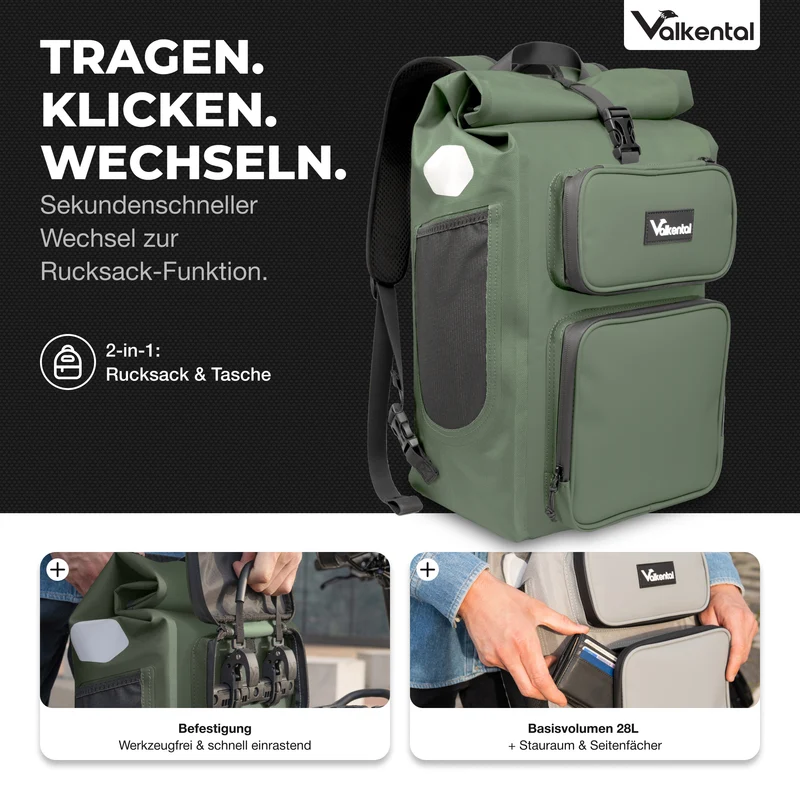 UrbanX 2.0 - Sac de vélo et sac à dos 2 en 1 pour la ville - Produit de seconde main