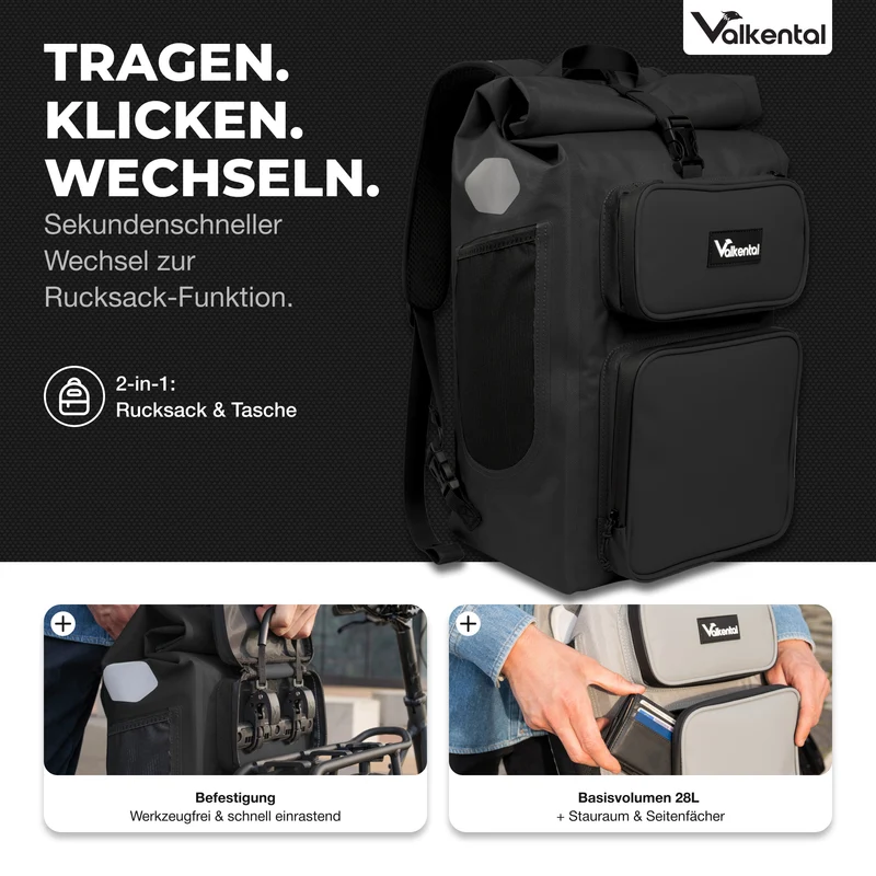 UrbanX 2.0 - Sac de vélo et sac à dos 2 en 1 pour la ville - Produit de seconde main