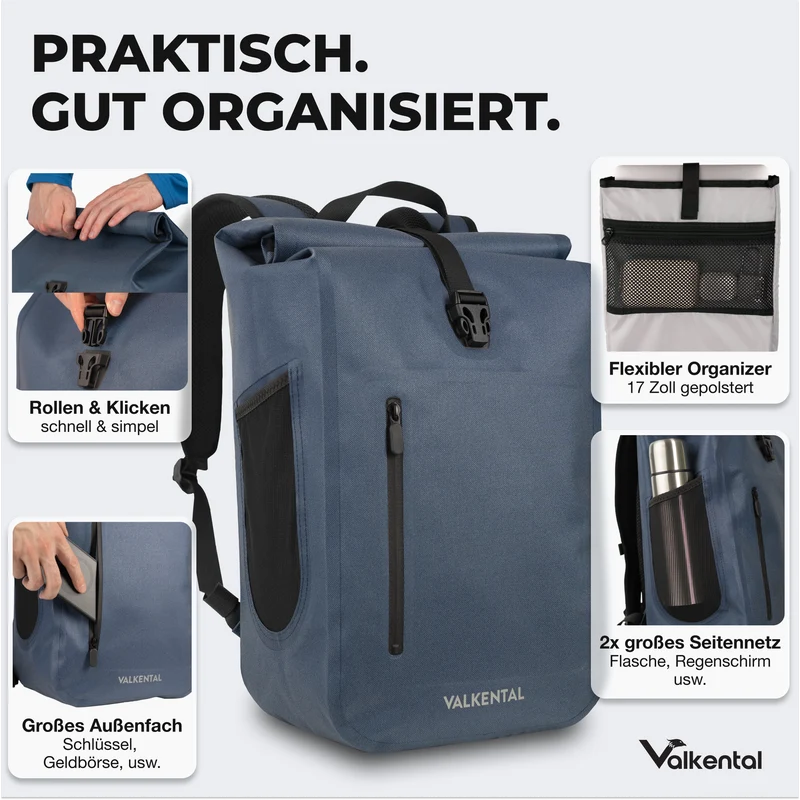 Sac à dos imperméable - Sac à dos imperméable et réfléchissant