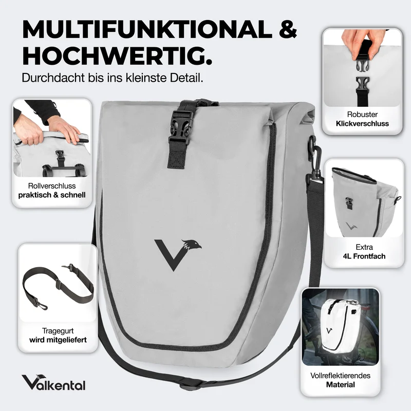 Sac à vélo - grand sac de porte-bagages imperméable - Produit de deuxième choix
