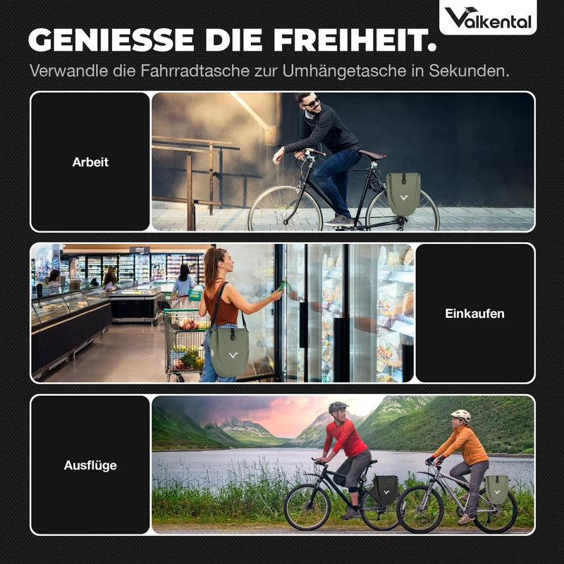 Sac à vélo - grand sac de porte-bagages imperméable - Produit de deuxième choix