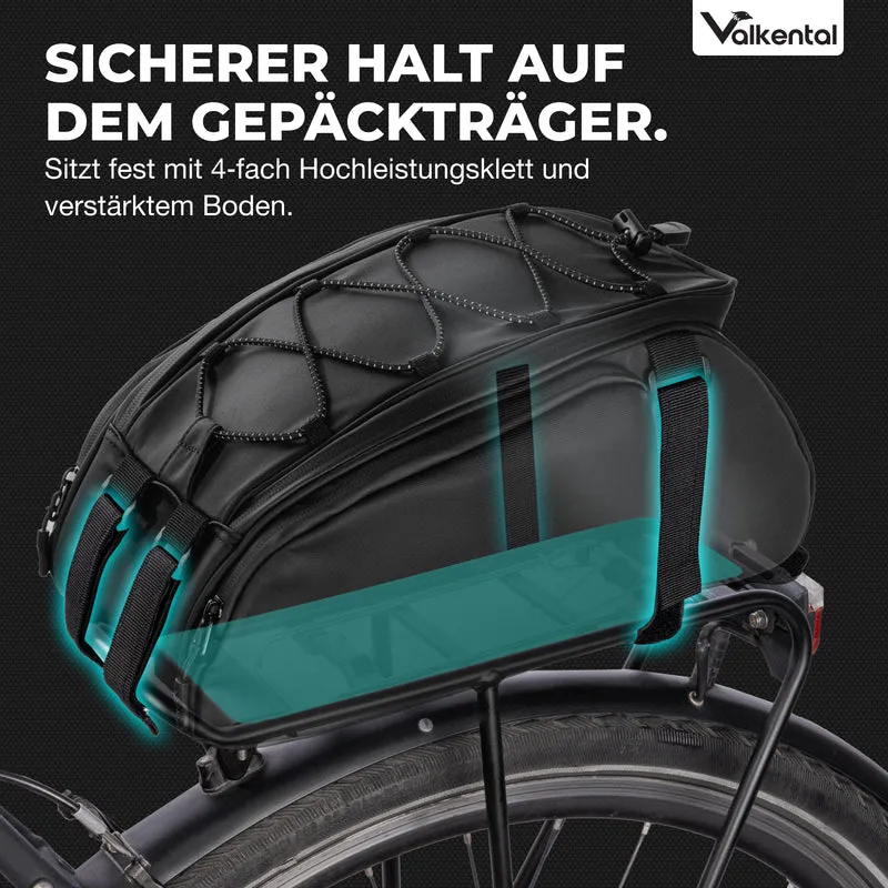 Trunk Bag - Sacoche de porte-bagages 3 en 1 à fixation par-dessus avec fonction sac à dos - Produit de deuxième choix
