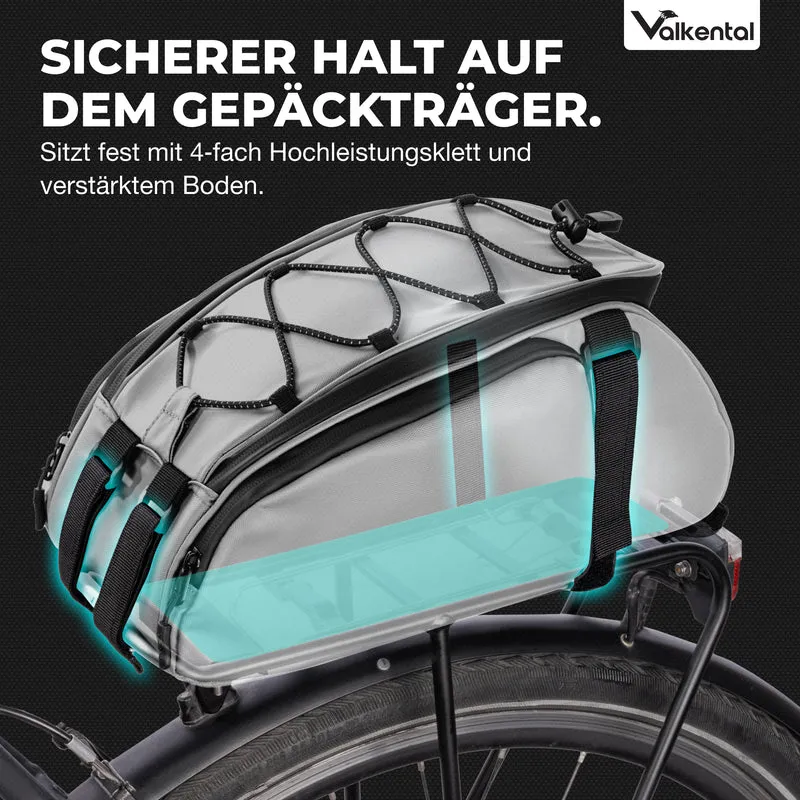 Trunk Bag - Sacoche de porte-bagages 3 en 1 à fixation par-dessus avec fonction sac à dos - Produit de deuxième choix