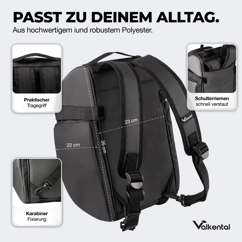 Trunk Bag - Sacoche de porte-bagages 3 en 1 à fixation par-dessus avec fonction sac à dos - Produit de deuxième choix