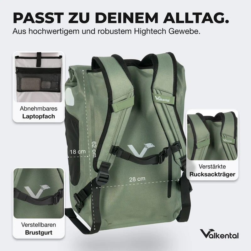 UrbanX 2.0 - Sacoche de vélo et sac à dos 2 en 1 pour la ville