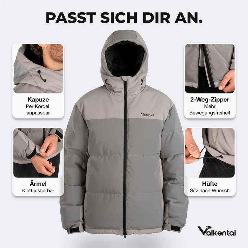 Reflective Puffer - Doudoune 100 % réfléchissante