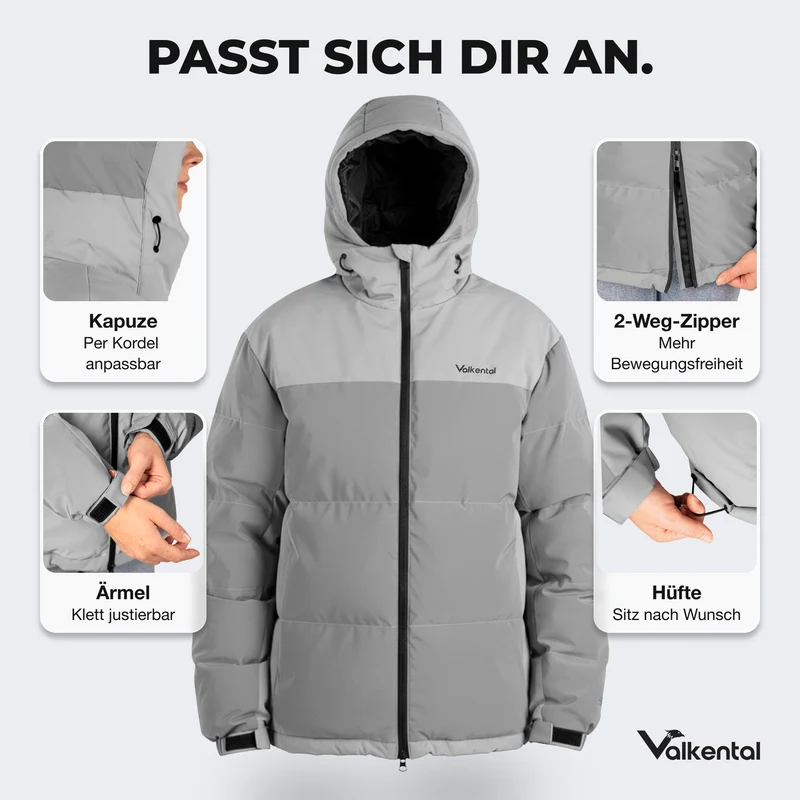 Reflective Puffer - Doudoune 100 % réfléchissante