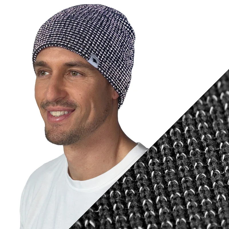 Reflective Beanie - Bonnet tricoté avec fil réfléchissant