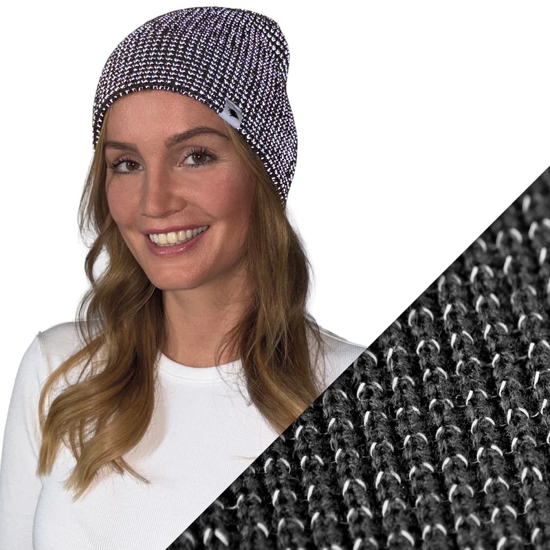 Reflective Beanie - Bonnet tricoté avec fil réfléchissant