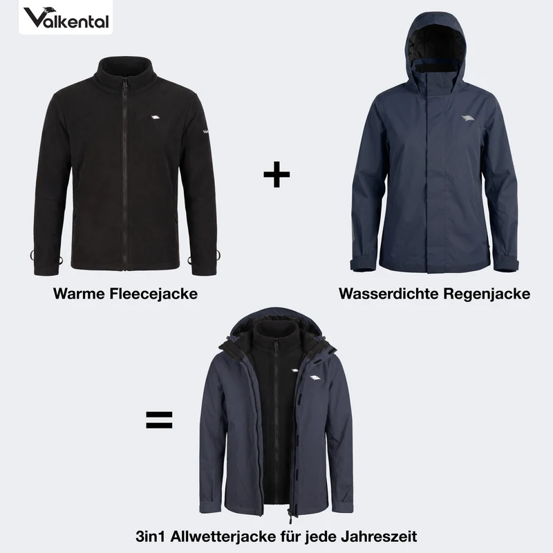 Veste 3 en 1 Smart Jacket - 100 % réfléchissante et imperméable