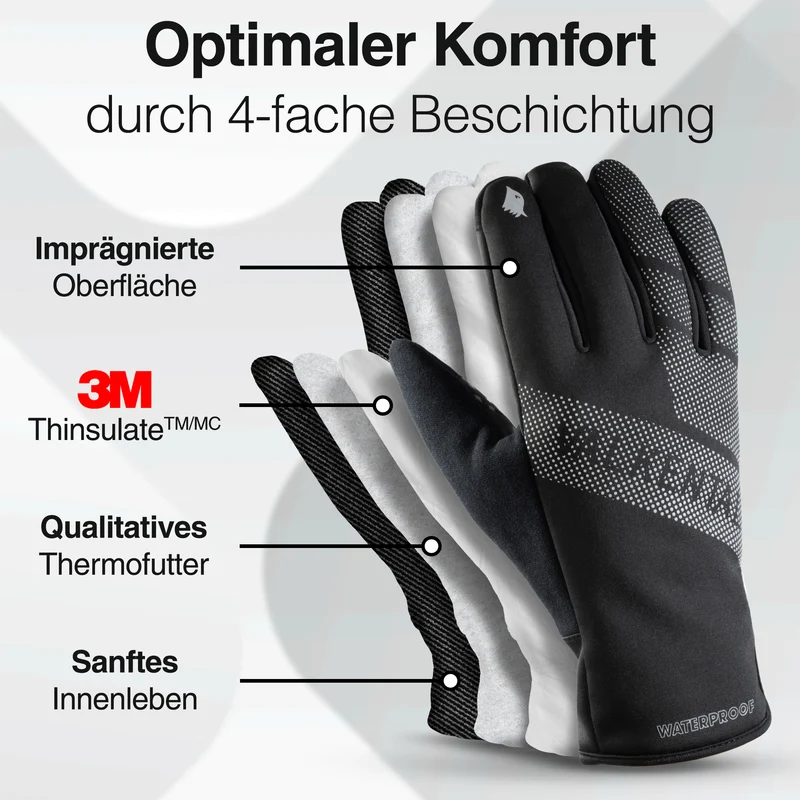 GloRider V2 Ultra - Gants d'hiver étanches avec isolation 3M