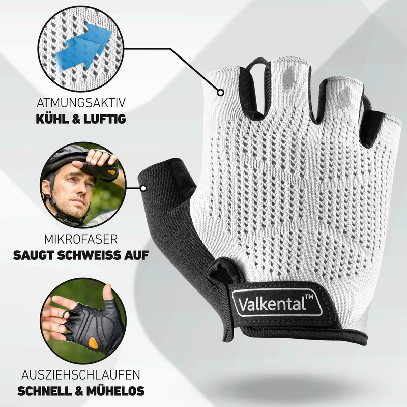 BikeRider Advanced - Gants de vélo professionnels avec rembourrage en gel