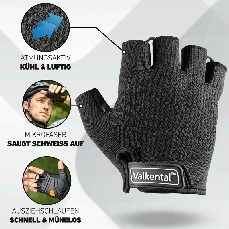 BikeRider Advanced - Gants de vélo professionnels avec rembourrage en gel