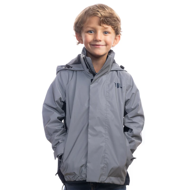 Veste 3 en 1 Smart Jacket - Veste réfléchissante avec polaire amovible à fermeture éclair pour enfants et adolescents - Produit de deuxième choix