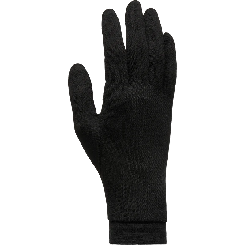 SILK GLOVES W BLACK