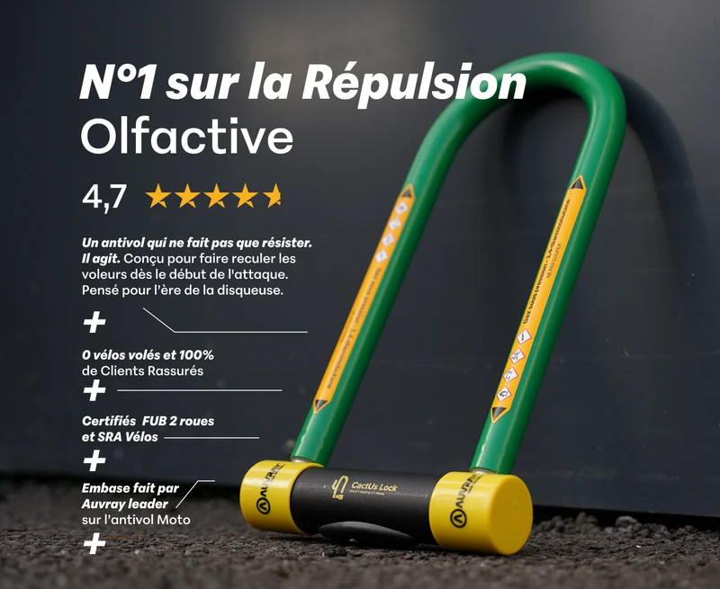 Cactus Lock — L’antivol U à répulsif olfactif