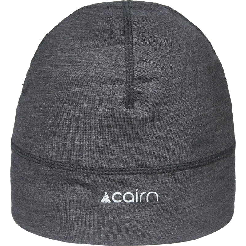 MERINO HAT BLACK CHINE